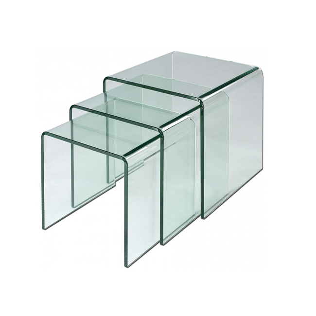 Heat bent glass