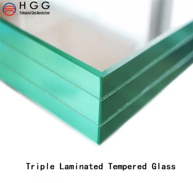 Clear and colored PVB SGP safety Laminated Glass for railings balcony facade