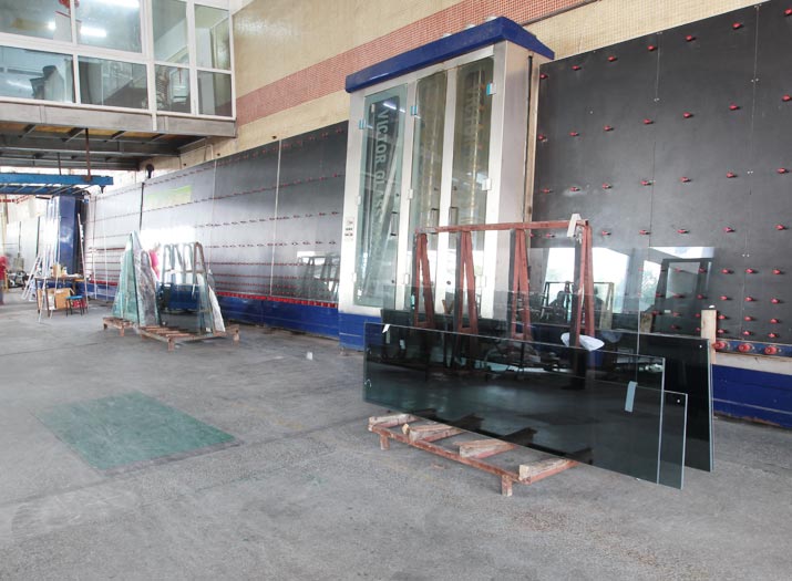 insulated glass production line washing and insulating