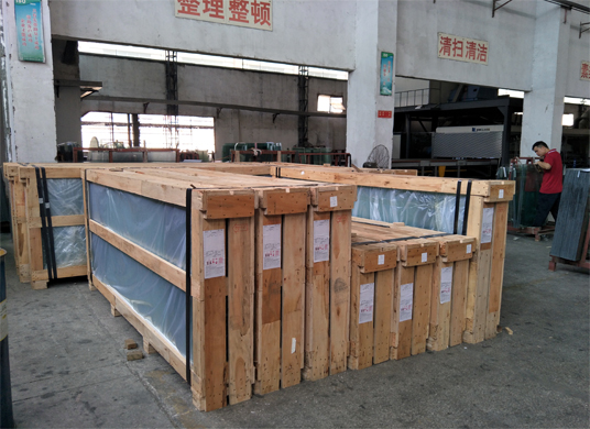 plywood crate package for tempered glass