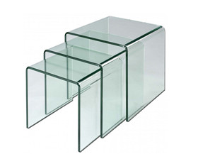 What are the features of heat bent glass